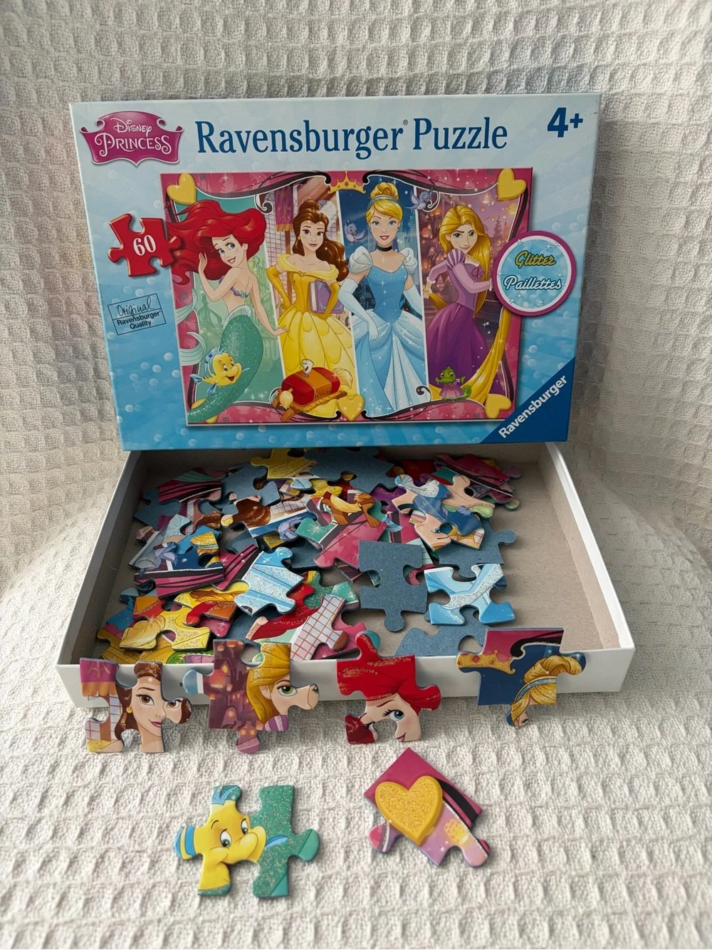 Ravensburger Disney Princess Heartsong 2017 60-Piece Kids Puzzle With Glitter